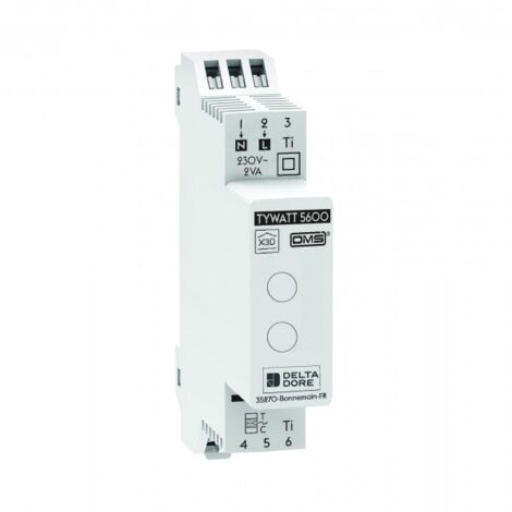 Capteur de conso électriques modulaire connecté : eau et énergie Tywatt 5600  DELTA DORE 6110043