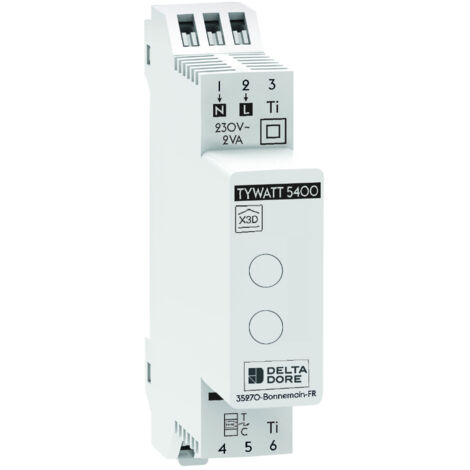 capteur de consommation électrique - connecté - tywatt 5400 - modulaire - delta dore 6110039