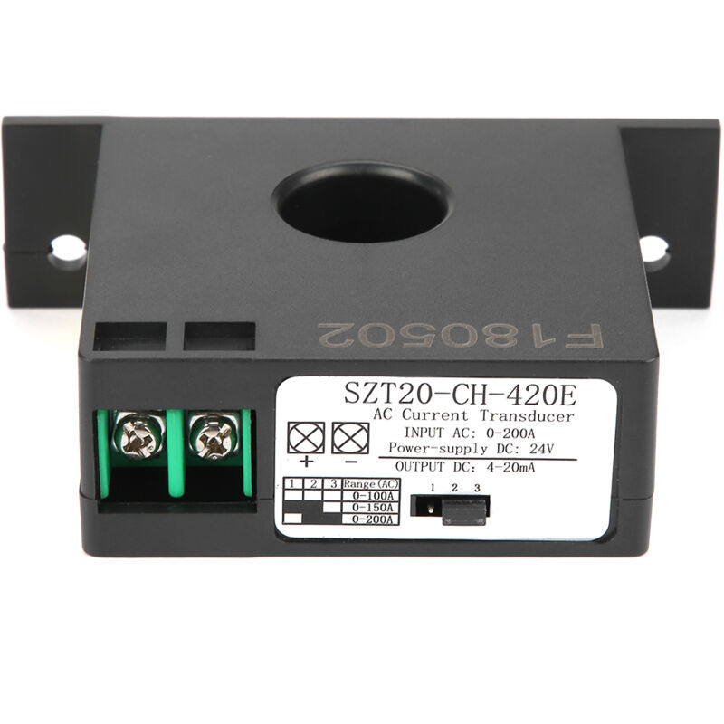 Capteur de Courant AC 0-200A SZT20-CH-420E - Convertisseur Isolé 4-20mA - Transformateur de Mesure de Haute Précision - Pour Industrie &