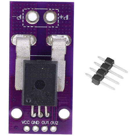 Capteur de courant ACS758LCB-050B 50A, module de détection à effet Hall pour Arduino, compatible 3.3V-5V