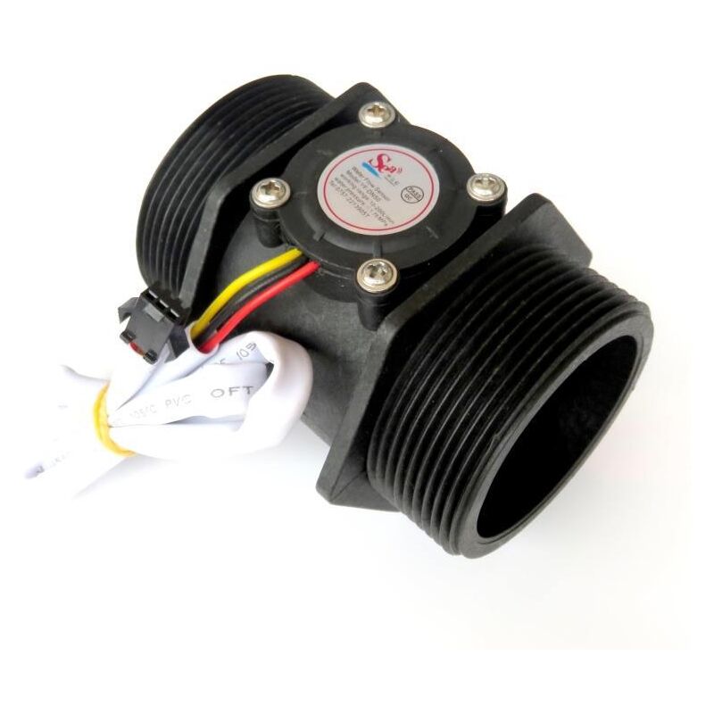 Capteur de Débit D'eau, YF-DN50 DC5-24V Compteur de Débit G1.5in Débitmètre à Turbine à Effet Hall pour Distributeurs Automatiques D'eau, Machines à