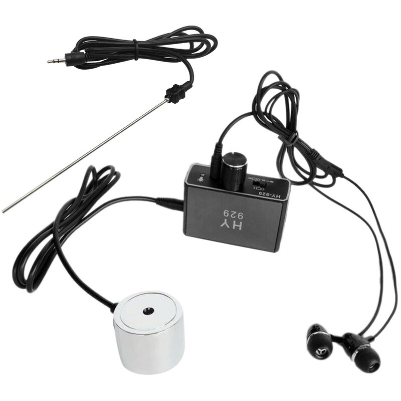 Détecteur de fuite de tuyau d'eau, Kit de testeur de moniteur de fuite de Tube de tuyau d'eau avec écouteurs à double sonde