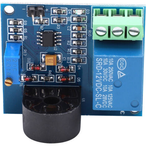 Capteur de Détection de Courant AC avec Relais 12V et Sortie Signal - Module de Protection contre les Surcharges