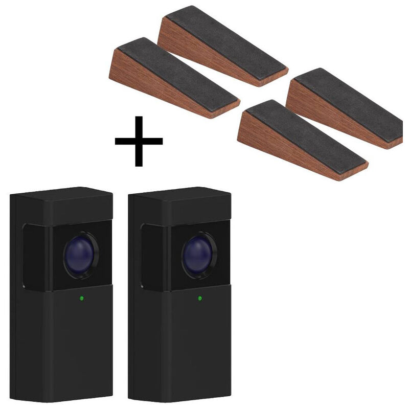 Capteur de faisceau infrarouge noir Capteur d'ouverture de porte de fenêtre ir sûr et efficace pour entrepôt de centre commercial à domicile 12 à 24