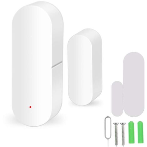 Capteur de fenêtre de Porte WiFi, Détecteur de capteur Ouvert/fermé de fenêtre de Porte WiFi WiFi Commande vocale pour Tuya, pour Smartphone pour système d'ouverture de Porte Automatique