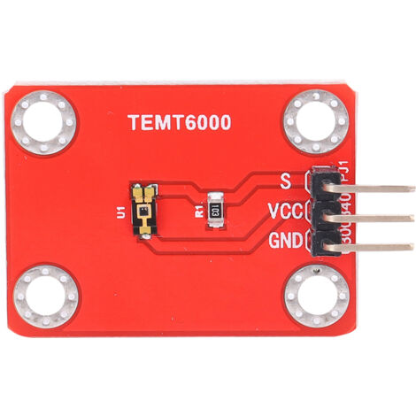 Capteur de Luminosité TEMT6000, Module de Détection d'Intensité Lumineuse Analogique 1-5000 Lux, pour Arduino et Raspberry Pi