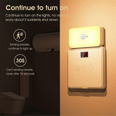 Capteur de mouvement humain WiFi Tuya PIR avec capteur de lumière blanche chaude