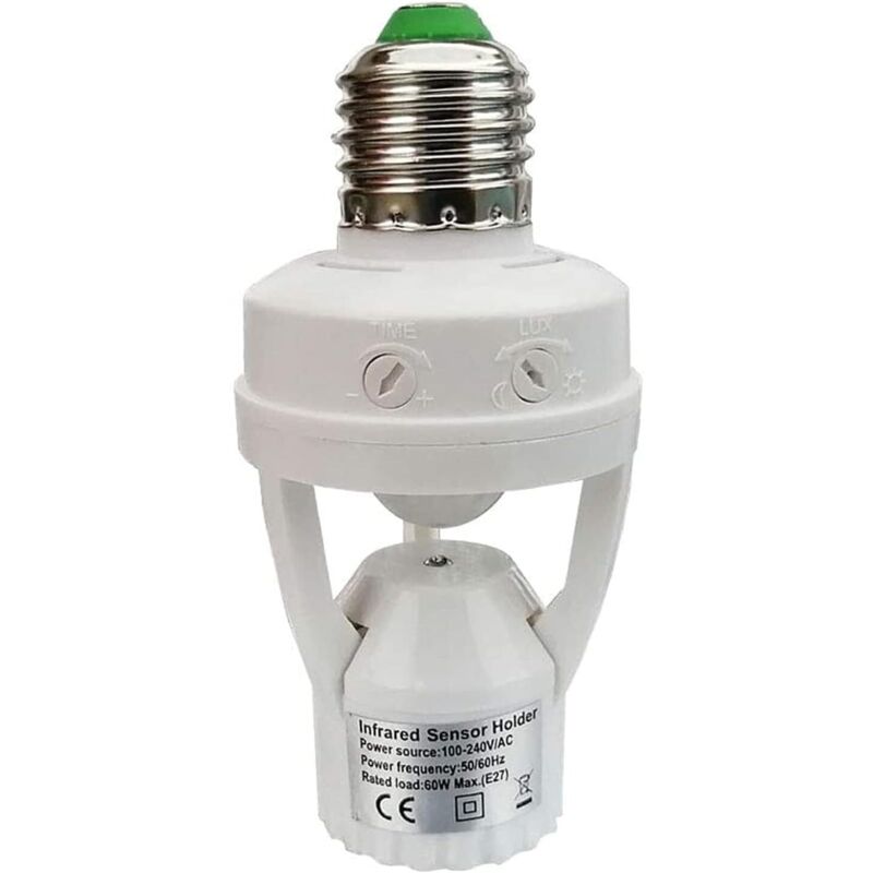 Capteur de Mouvement intérieur, capteur de lumière du Jour pour éclairage Intelligent, contrôle Automatique de la lumière pour Une Maison sûre, Blanc