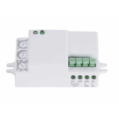 Capteur de mouvement Move Iii Ip44 Blanc 6x3,5x2,5 Entre 180º et 360º