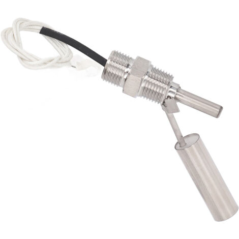 Capteur de Niveau à Flotteur en Acier Inoxydable 304, Interrupteur à Filetage 1/2 NPT pour Eau et Liquides, 0‑110V DC