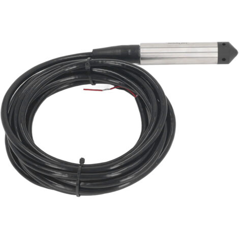 Capteur de niveau de liquide de type jetable, sonde en acier inoxydable, transmetteur d'eau intégré, DC 12-30V, 4-20mA, 0-10m / 0-32,8 pieds