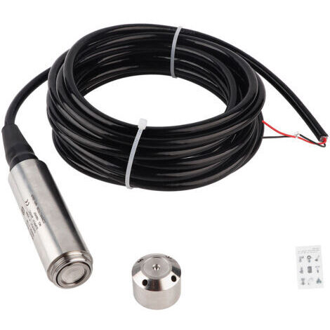 Capteur de niveau de liquide modèle YB2JF, câble de 5 mètres, capteur de niveau d’eau, plage de détection : 0 à 6 mètres, tension de fonctionnement : 12–32 VCC, signal de sortie : 4–20 mA