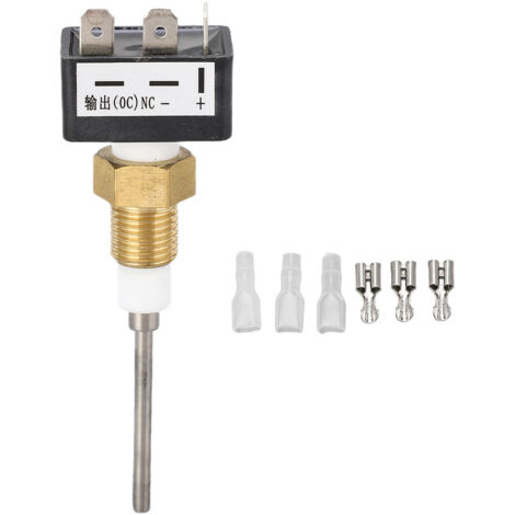 Capteur de Niveau d'Eau avec Alarme pour Réservoir Diesel Générateur 1/4NPT 5‑35VDC
