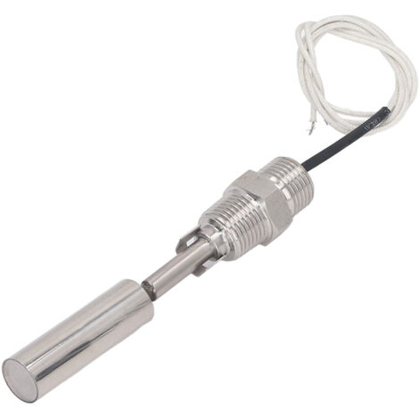 Capteur de Niveau d'Eau avec Filetage Mâle 1/2 NPT en Acier Inoxydable 304, Interrupteur à Flotteur pour Liquide, DC0‑110V