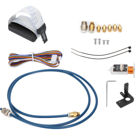 Capteur de Nivellement Automatique Blanc avec Tube PTFE et Buse Laiton pour Imprimante 3D Ender-3