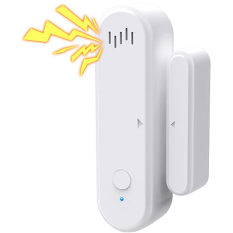 Capteur de porte intelligent : capteur de porte et de fenêtre Wi-Fi, conception sans fil, alerte instantanée, capteur de contact d'ouverture de porte pour la sécurité de la maison et la domotique