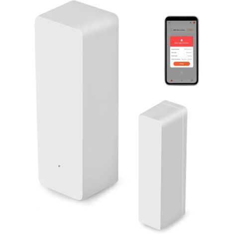 Capteur de Porte WiFi, capteur de fenêtre Intelligent sans Fil, Compatible avec Alexa et Google Assistant, Pas de hub nécessaire
