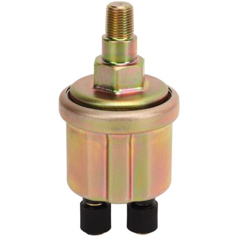 Capteur de Pression d'Huile 1/8NPT Double Tête Or Mat pour Groupe Électrogène Diesel, Compatible VDO 0-10 Bar
