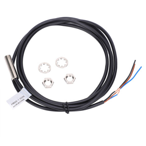 Capteur de Proximité Inductif 3 Fils NPN NO Etanche PR08‑1.5DN 12‑24V DC
