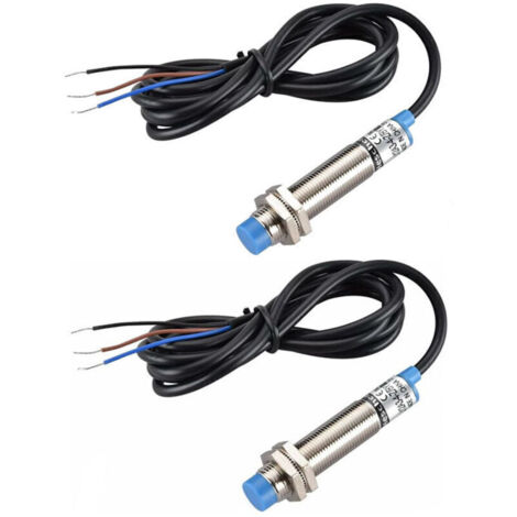 Capteur de proximité inductif blindé M12 LJ12A3-4-Z/BY, 4 mm, 10-30 VDC, sortie PNP NO, 3 fils