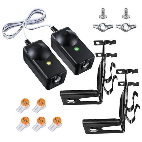 Capteur de sécurité avec support de remplacement pour 41A5034, compatible avec les capteurs de porte de garage et les cellules photoélectriques de sécurité.