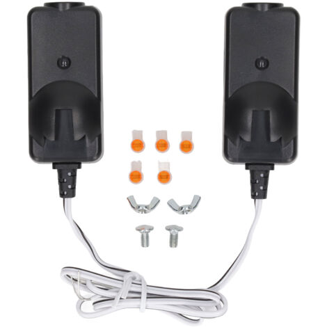 Capteur de Sécurité pour Porte de Garage Infrarouge, Kit Compact pour Ouverture de Porte Liftmaster DC5‑6V, Référence 41A5034