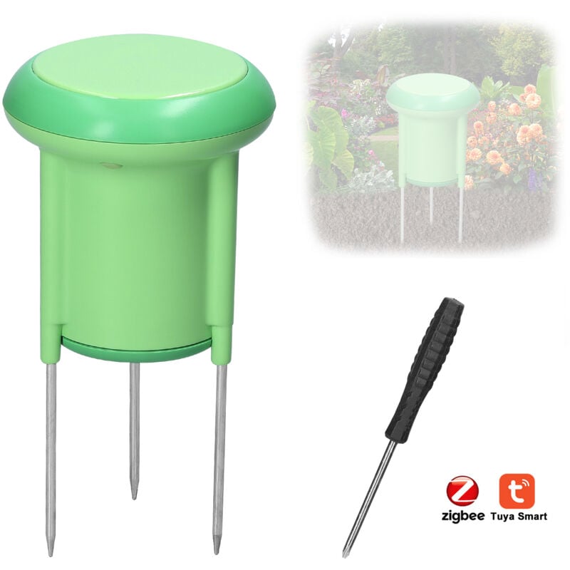 Lifcausal - Capteur de sol Zigbee, capteur de température et d'humidité IP66, application pour téléphone mobile pour contrôler Tuya, affichage de