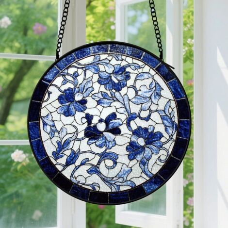 Capteur de soleil en vitrail - décoration spirituelle 15cm