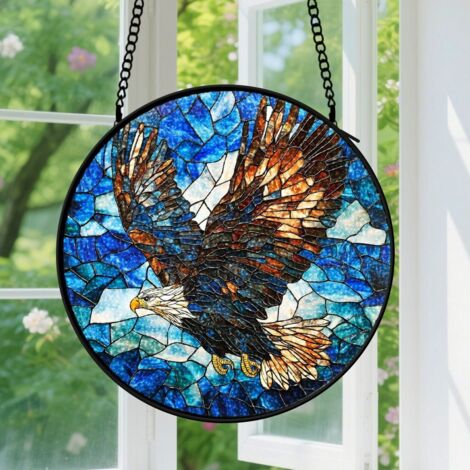 Capteur de soleil en vitrail - décoration spirituelle 15cm