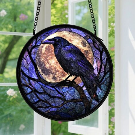 Capteur de soleil en vitrail - décoration spirituelle 20cm