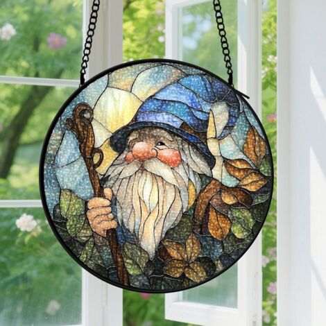Capteur de soleil en vitrail - décoration spirituelle 20cm