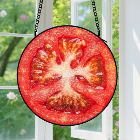 Capteur de soleil en vitrail - décoration spirituelle 20cm