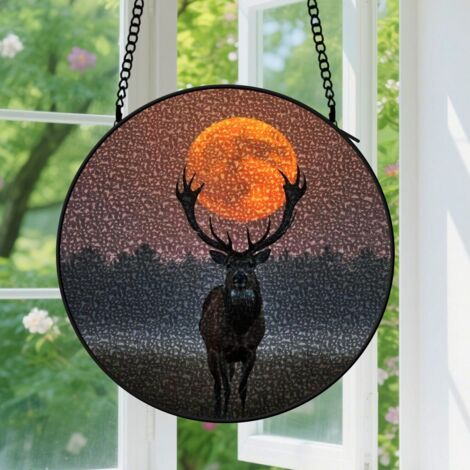 Capteur de soleil en vitrail - décoration spirituelle 20cm