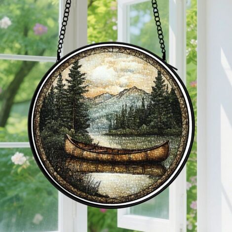 Capteur de soleil en vitrail - décoration spirituelle 9cm