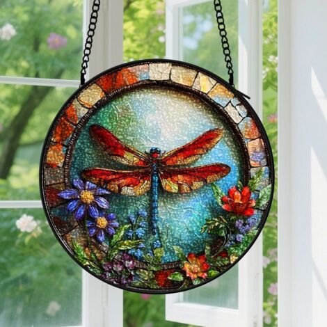 Capteur de soleil en vitrail - décoration spirituelle 9cm