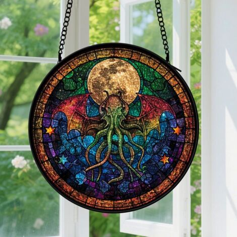 Capteur de soleil en vitrail - décoration spirituelle 9cm