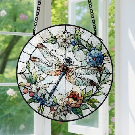 Capteur de soleil en vitrail - décoration spirituelle 9cm