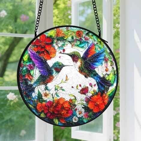 Capteur de soleil en vitrail - décoration spirituelle 9cm