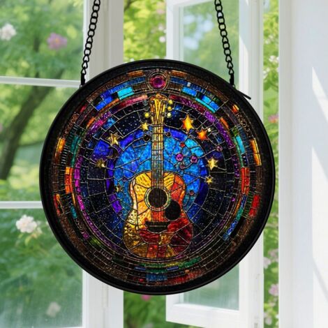 Capteur de soleil en vitrail - décoration spirituelle 9cm