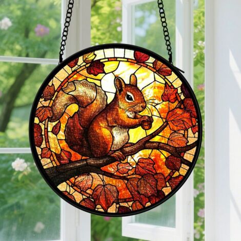 Capteur de soleil en vitrail - décoration spirituelle 9cm