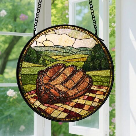 Capteur de soleil en vitrail - décoration spirituelle 9cm