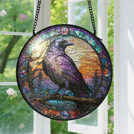 Capteur de soleil en vitrail - décoration spirituelle 9cm