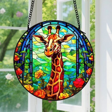 Capteur de soleil en vitrail - décoration spirituelle 9cm