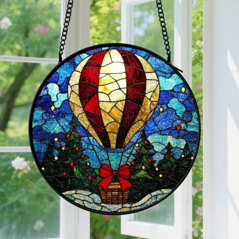 Capteur de soleil en vitrail - décoration spirituelle 9cm