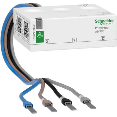 Capteur de surveillance Schneider POWERTAG F63A 3P+N Montage A9MEM1570