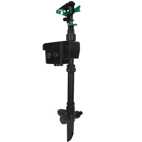 Capteur de synchronisation étanche solaire système d'irrigation par aspersion de jardin répulsif pour oiseaux de pulvérisation d'eau
