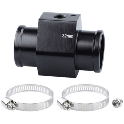 Capteur de température d’eau 32mm avec adaptateur de sonde, raccord de tuyau radiateur pour voiture, jauge universelle aluminium