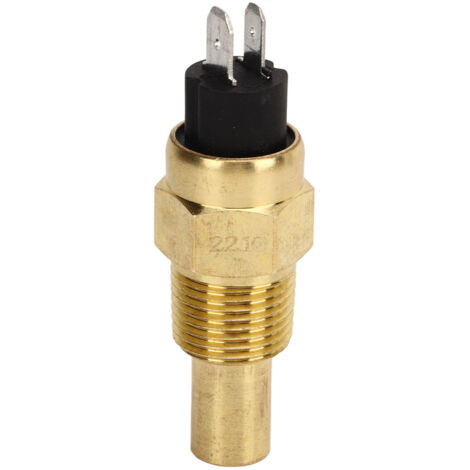 Capteur de Température Eau 3/8NPT 3W Alarme Surchauffe Transducteur Température Liquide Refroidissement Moteur pour Groupe Électrogène Diesel 6‑24V