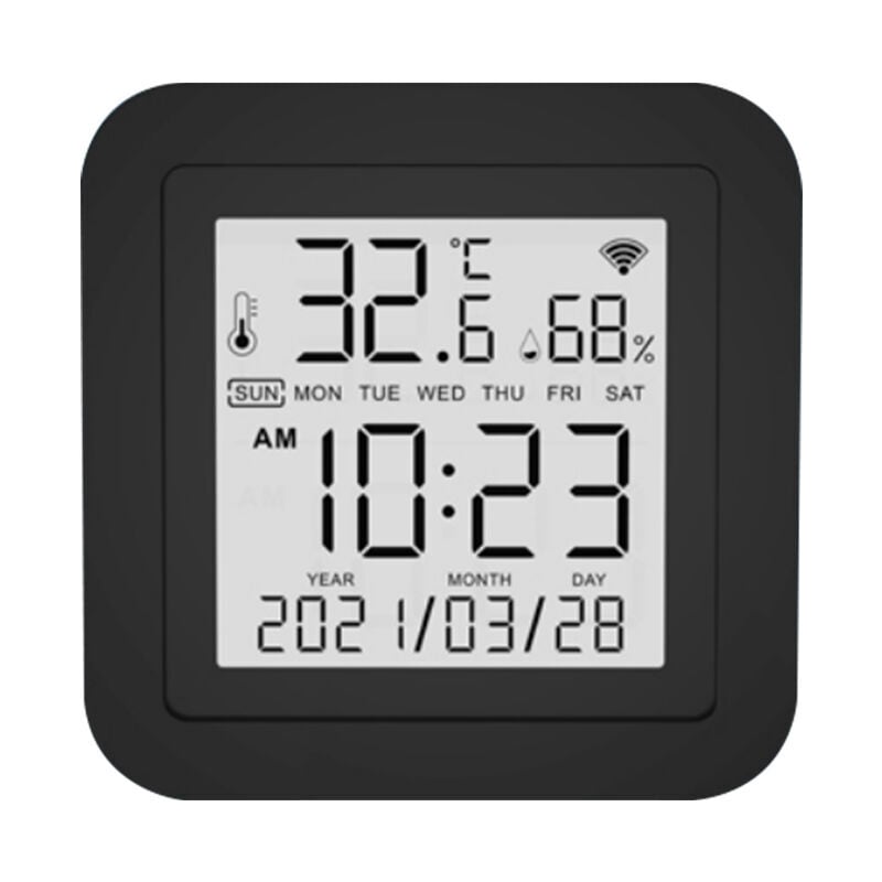 Capteur de température et d'humidité + affichage de la télécommande infrarouge ir réveil vocal WiFi deux en un