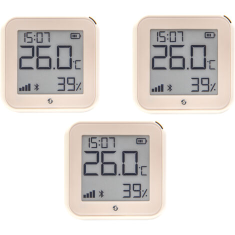 Capteur de température et d'humidité SHELLY Wi-Fi Plus H&T Gen. 3, BT, Ivoire, lot de 3